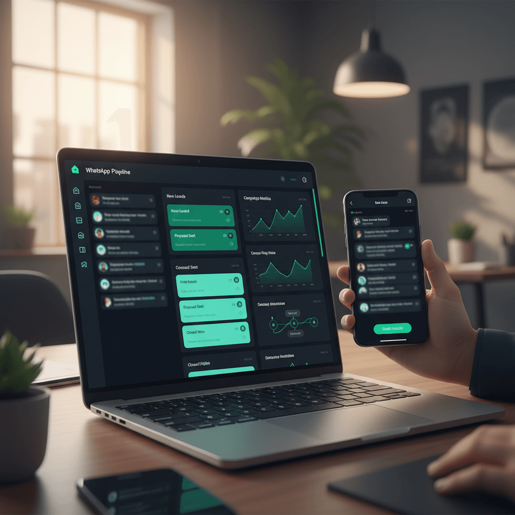 Dashboard CRM de Wavys mostrando pipeline de ventas activo
